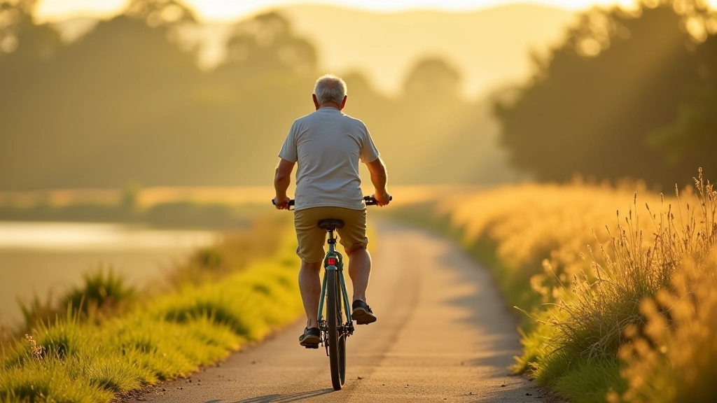 Ciclista disfrutando de un recorrido seguro por los humedales de Chascomús